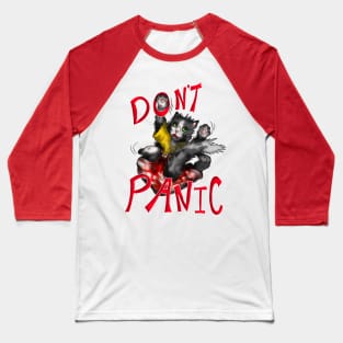 wise cat dont panic Baseball T-Shirt